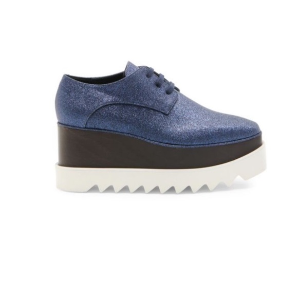 NEVER WORN Stella McCartney Elyse Glitter Platforms brand new with box - Picture 1 of 4